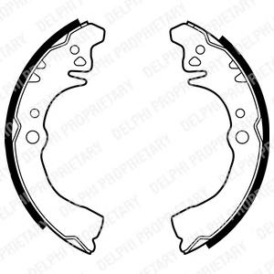 Комплект тормозных колодок DELPHI LS1875