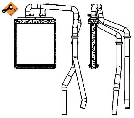 Теплообменник, отопление салона NRF