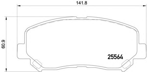 Комплект тормозных колодок, дисковый тормоз TEXTAR