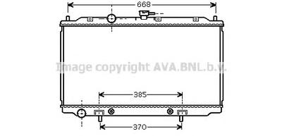 Радиатор, охлаждение двигателя AVA QUALITY COOLING DNA 2218