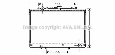 Радиатор, охлаждение двигателя AVA QUALITY COOLING MT2188