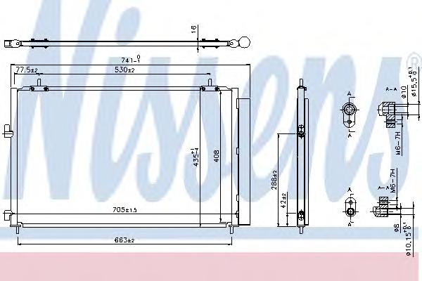 Конденсатор, кондиционер NISSENS