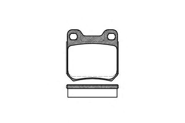 Комплект тормозных колодок, дисковый тормоз ROADHOUSE