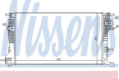 Радиатор, охлаждение двигателя NISSENS 637617
