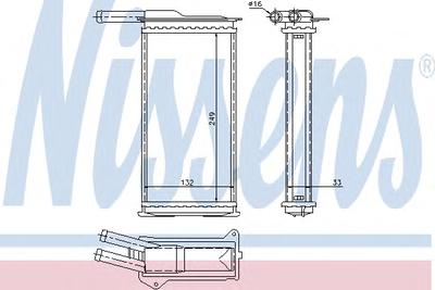 Теплообменник, отопление салона NISSENS 71751