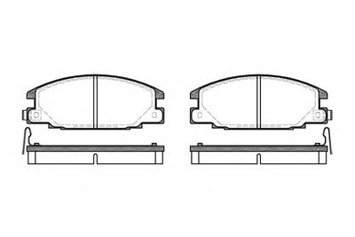 Комплект тормозных колодок, дисковый тормоз ROADHOUSE 223804