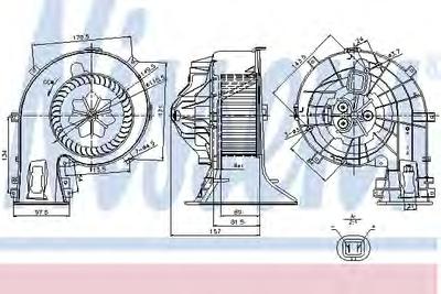 Вентилятор салона NISSENS 87049