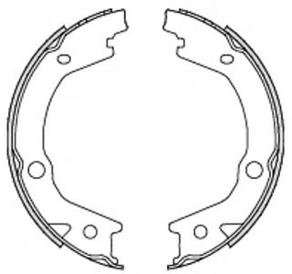 Комплект тормозных колодок, стояночная тормозная система ROADHOUSE 4697.00