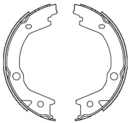 Комплект тормозных колодок, стояночная тормозная система ROADHOUSE