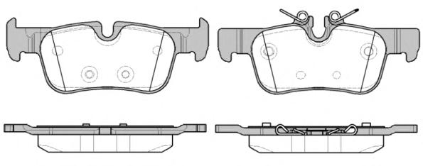 Комплект тормозных колодок, дисковый тормоз ROADHOUSE