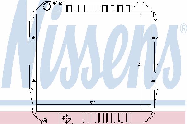 Радиатор, охлаждение двигателя NISSENS