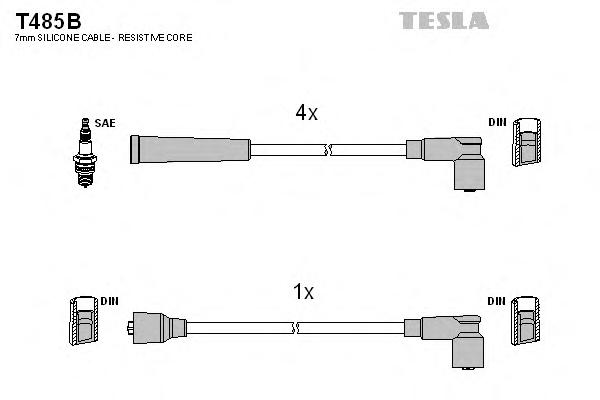 Комплект проводов зажигания TESLA