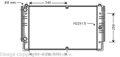 Радиатор, охлаждение двигателя AVA QUALITY COOLING VW 2149