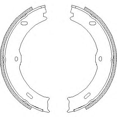Комплект тормозных колодок, стояночная тормозная система ROADHOUSE