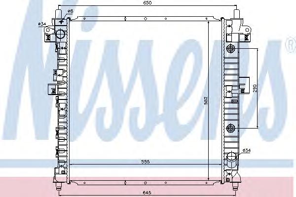 Радиатор, охлаждение двигателя NISSENS