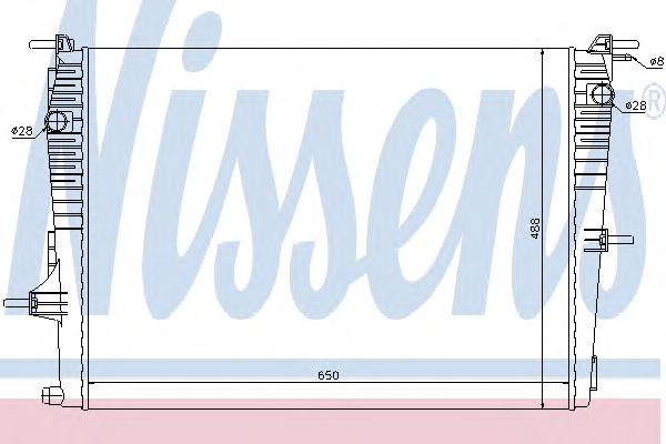 Радиатор, охлаждение двигателя NISSENS