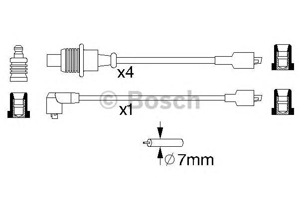 Комплект проводов зажигания BOSCH