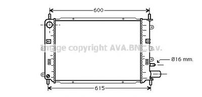 Радиатор, охлаждение двигателя AVA QUALITY COOLING FDA 2152