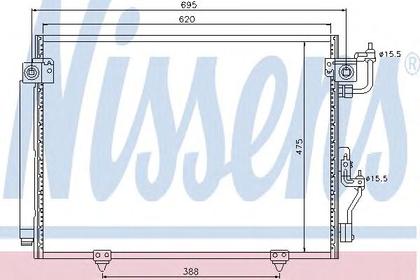 Конденсатор, кондиционер NISSENS