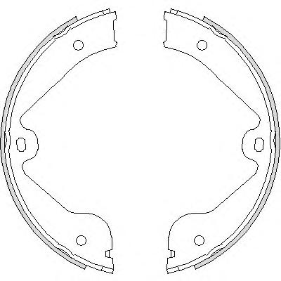 Комплект тормозных колодок, стояночная тормозная система ROADHOUSE