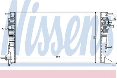 Радиатор, охлаждение двигателя NISSENS 637607