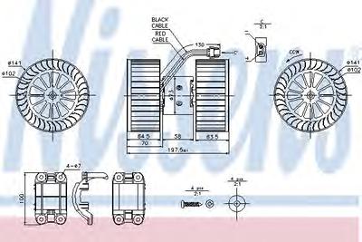 Вентилятор салона NISSENS 87115