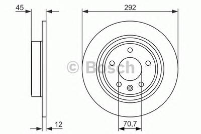 Тормозной диск BOSCH 0 986 479 646