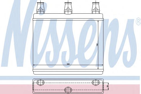 Теплообменник, отопление салона NISSENS