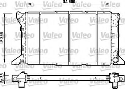 Радиатор, охлаждение двигателя VALEO 731782