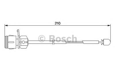 Сигнализатор, износ тормозных колодок BOSCH 1 987 474 938