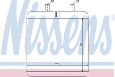 Теплообменник, отопление салона NISSENS 71810
