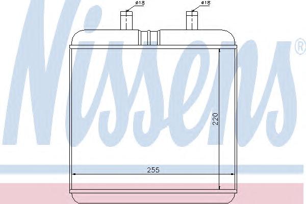 Теплообменник, отопление салона NISSENS