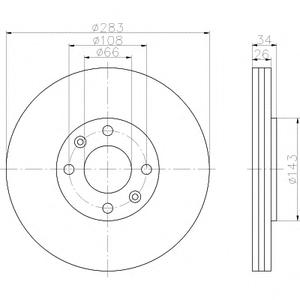 Тормозной диск TEXTAR 98200111601