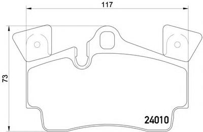Комплект тормозных колодок, дисковый тормоз TEXTAR 2401016704