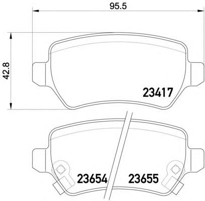 Комплект тормозных колодок, дисковый тормоз TEXTAR