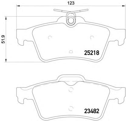 Комплект тормозных колодок, дисковый тормоз TEXTAR