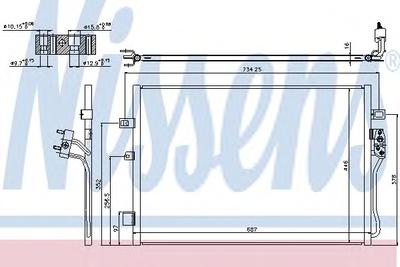 Конденсатор, кондиционер NISSENS 940342