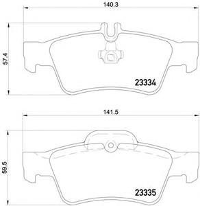 Комплект тормозных колодок, дисковый тормоз TEXTAR 2333416805