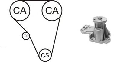 Водяной насос + комплект зубчатого ремня AIRTEX WPK-184801