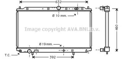 Радиатор, охлаждение двигателя AVA QUALITY COOLING MT2116