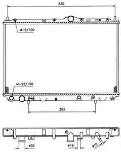 Радиатор, охлаждение двигателя NRF 509518