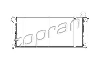 Радиатор, охлаждение двигателя TOPRAN 102724