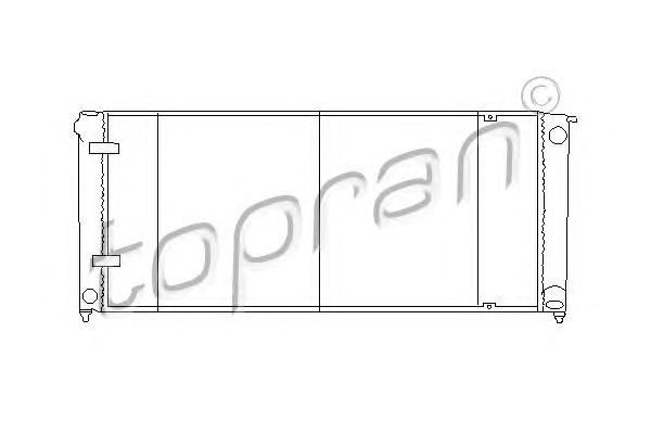 Радиатор, охлаждение двигателя TOPRAN