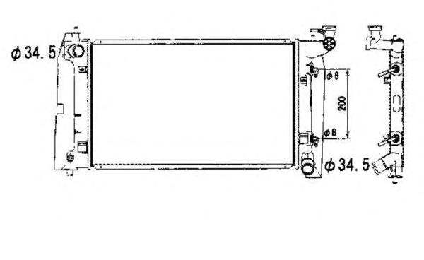 Радиатор, охлаждение двигателя NRF