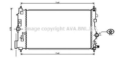 Радиатор, охлаждение двигателя AVA QUALITY COOLING OLA2488