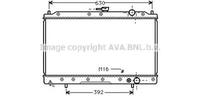 Радиатор, охлаждение двигателя AVA QUALITY COOLING MTA2043
