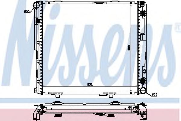 Радиатор, охлаждение двигателя NISSENS