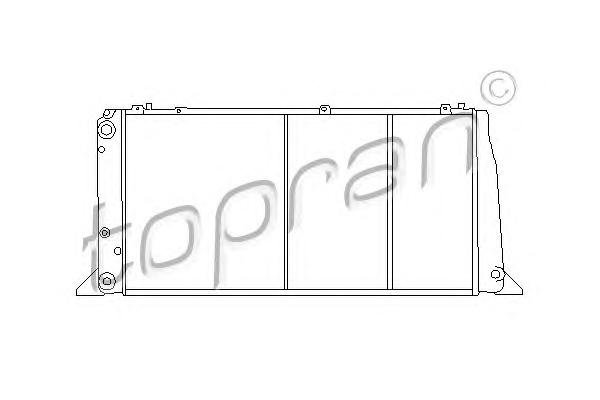 Радиатор, охлаждение двигателя TOPRAN
