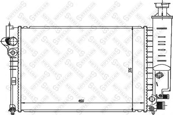 Радиатор, охлаждение двигателя STELLOX