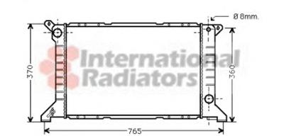 Радиатор, охлаждение двигателя VAN WEZEL 18002203
